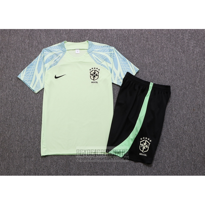 Chandal del Brasil Manga Corta 2022-2023 Verde - Pantalon Corto